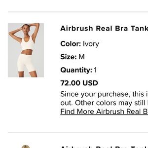 Alo Airbrush Real Bra Tank